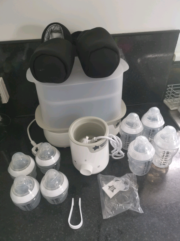 tommee tippee steriliser set grey